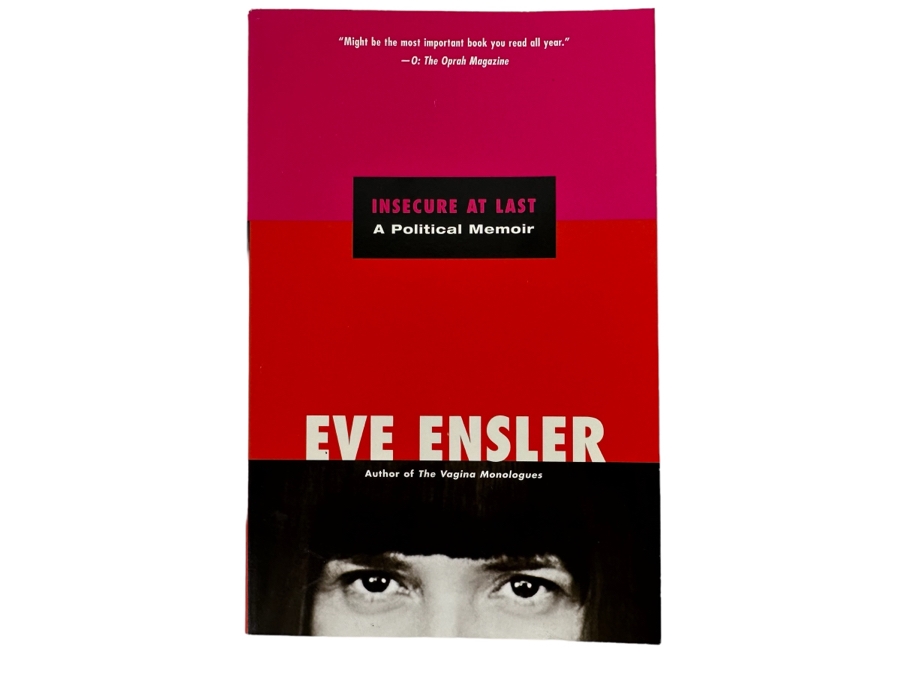 Signed Paperback Book Insecure At Last: A Political Memoir By Eve Ensler [Photo 2]