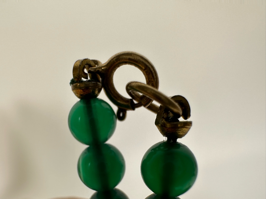 Chrysoprase And Gold Beaded 32' Necklace [Photo 7]