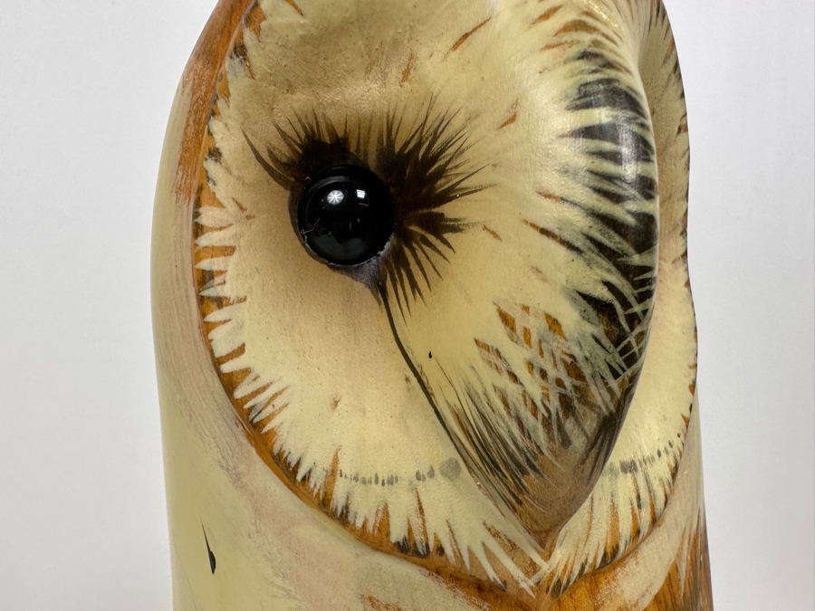 Carved Wooden Owl By Big Sky Carvers Master's Edition Woodcarving Manhattan, MT Limited Edition 350 Of 1,250 14.5H [Photo 7]