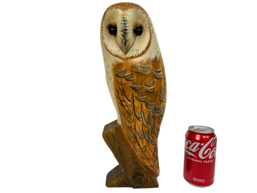 Carved Wooden Owl By Big Sky Carvers Master's Edition Woodcarving 