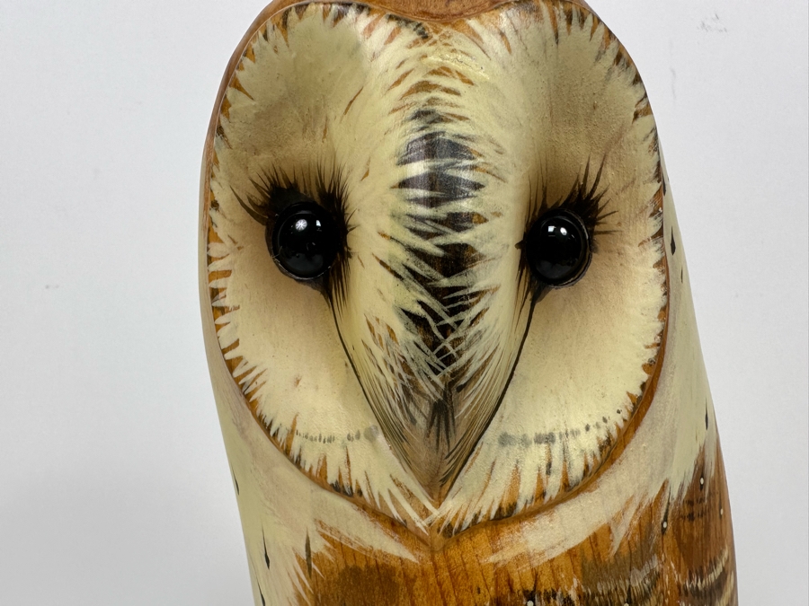 Carved Wooden Owl By Big Sky Carvers Master's Edition Woodcarving Manhattan, MT Limited Edition 350 Of 1,250 14.5H [Photo 6]