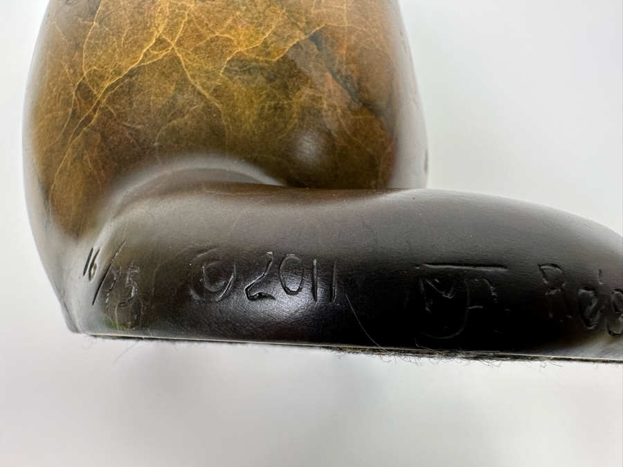 Jacques & Mary Regat (20th Century, Alaska) Signed Bronze Gisselle River Otter Limited Edition 16 Of 75 11.5H X 7W X 8.5D Retails $3,575 [Photo 11]