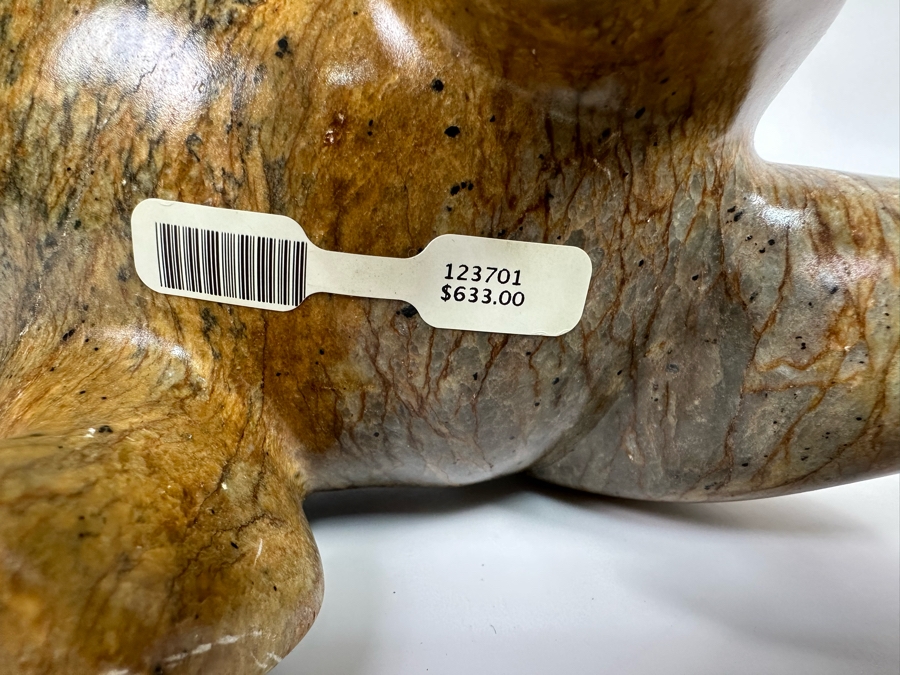 Carved Stone Grizzley Bear 9.5W X 4D X 5H Retails $633 [Photo 12]