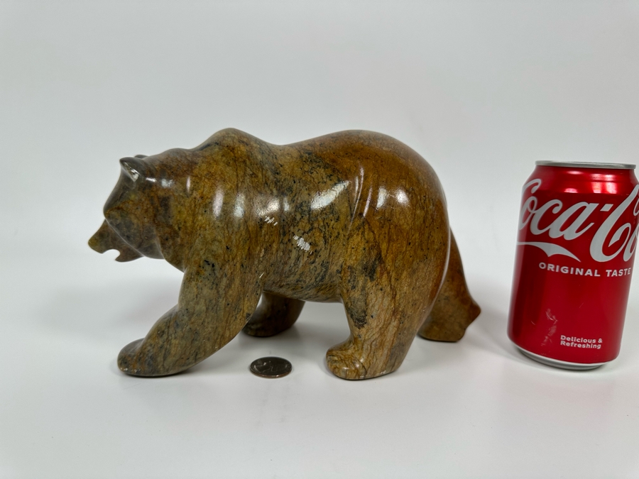 Carved Stone Grizzley Bear 9.5W X 4D X 5H Retails $633 [Photo 4]