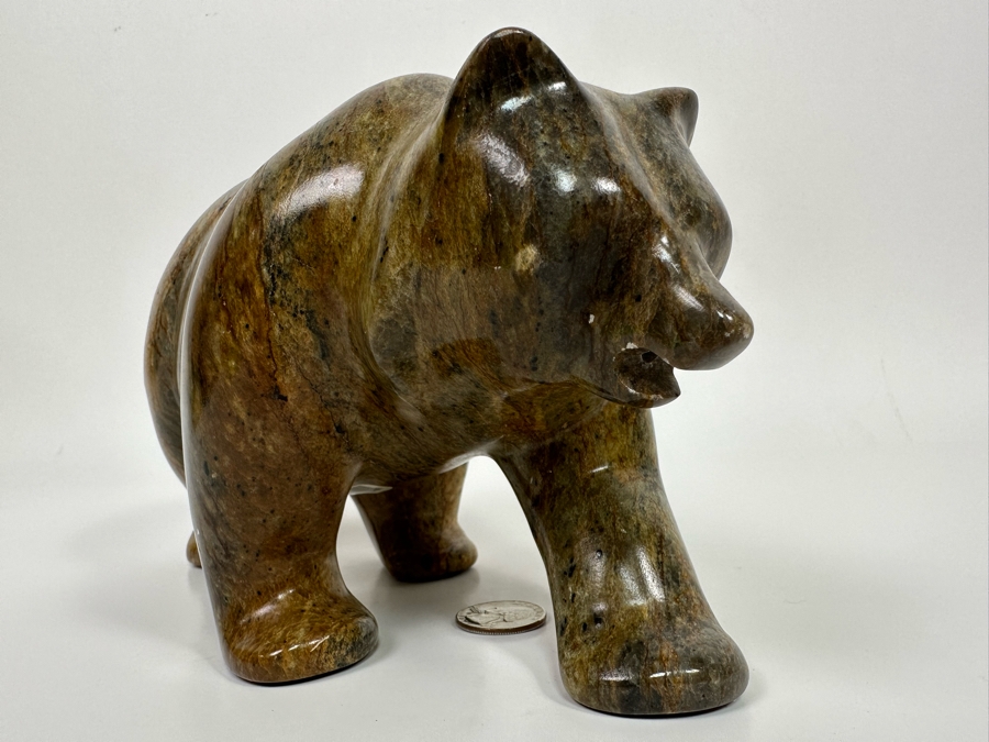 Carved Stone Grizzley Bear 9.5W X 4D X 5H Retails $633 [Photo 7]
