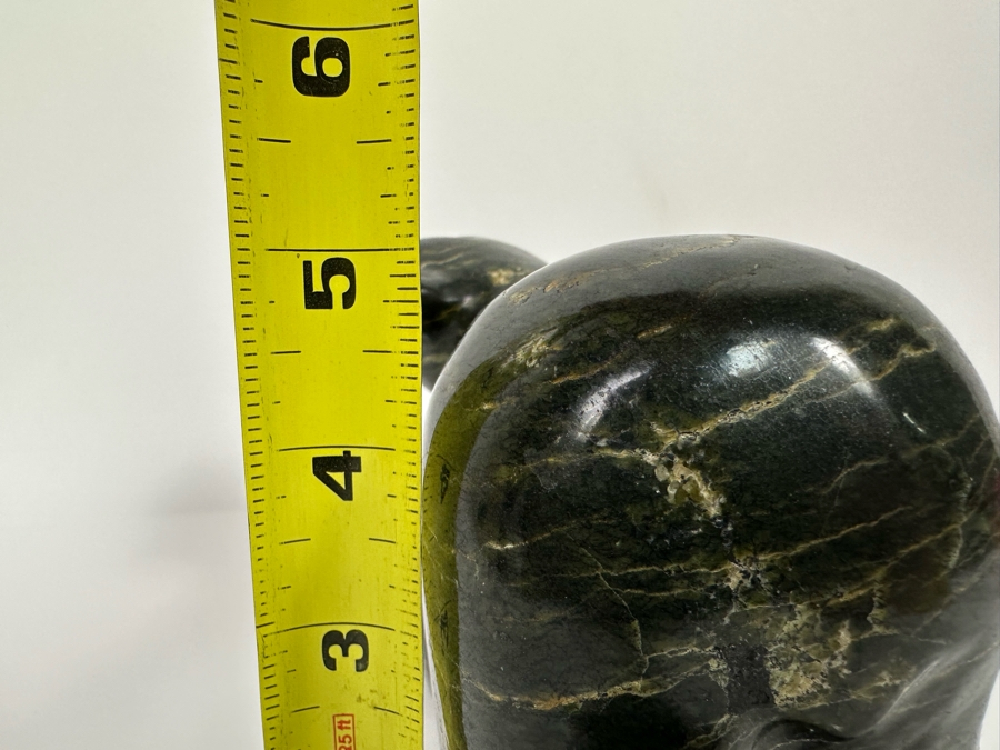 Native American Inuit Carved Stone Polar Bear Sculpture Signed Nuyalia Tunnillie 8.5W X 3D X 5H [Photo 19]