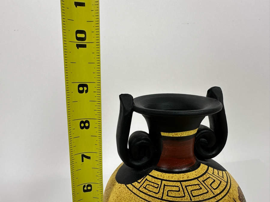 Handmade Greek Ceramic Amphora Jar Vase Vessel 5W X 9H [Photo 14]
