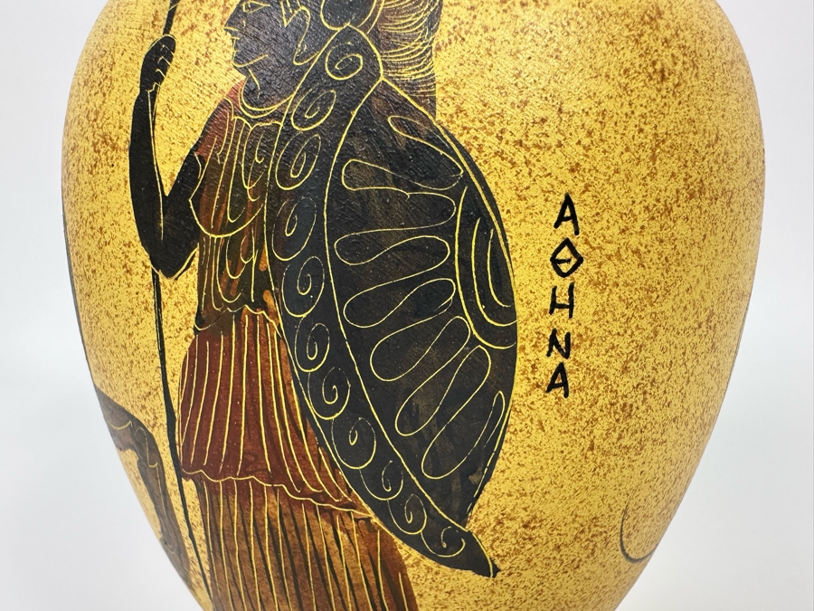 Handmade Greek Ceramic Amphora Jar Vase Vessel 5W X 9H [Photo 8]