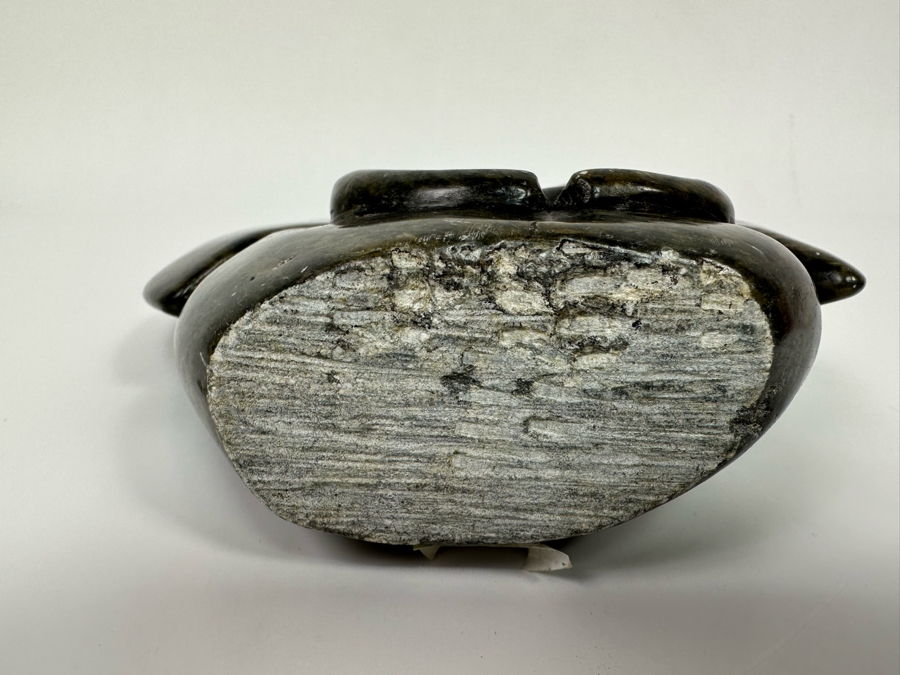 Carved Stone Mother & Child Elephant Sculpture From Zimbabwe Africa 8W X 2.5D X 8.5H [Photo 12]