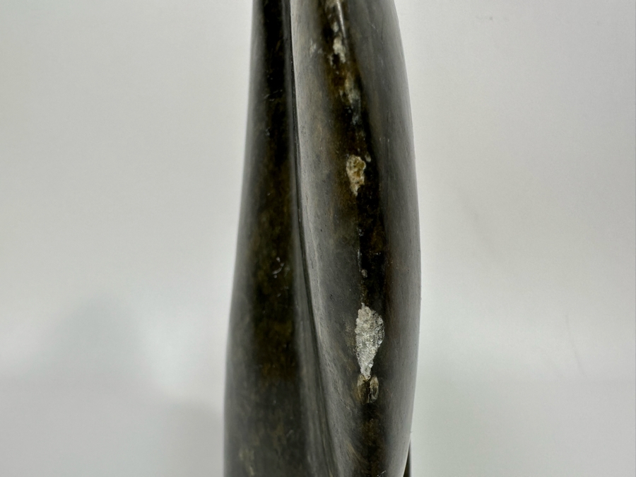 Carved Stone Mother & Child Elephant Sculpture From Zimbabwe Africa 8W X 2.5D X 8.5H [Photo 11]