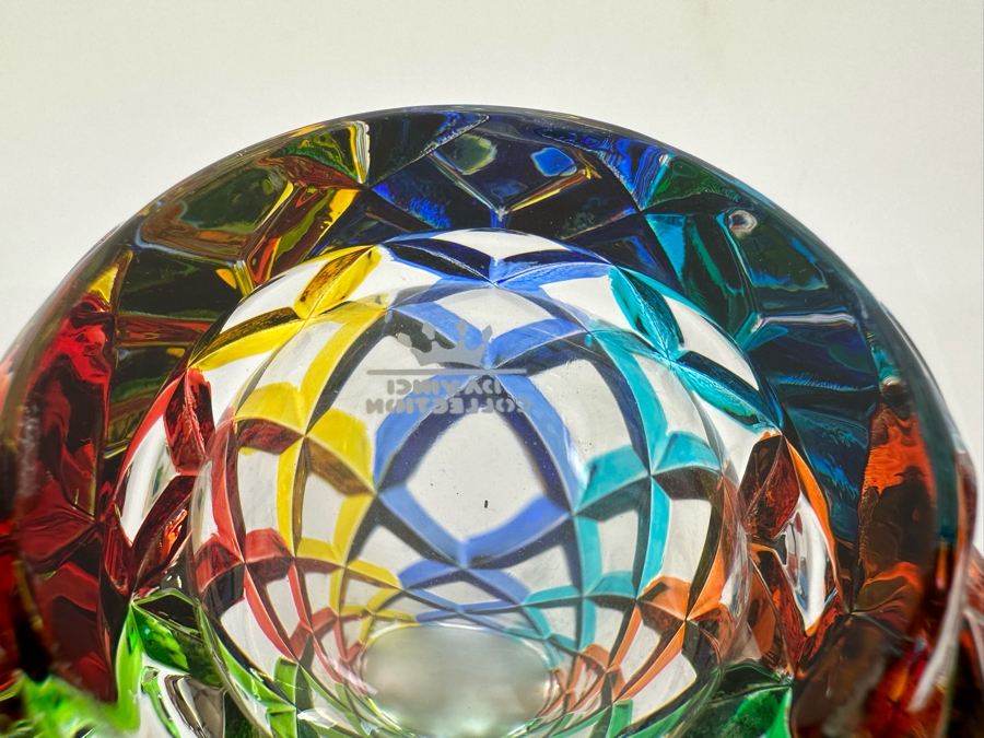 RCR Da Vinci Collection Colorful Italian Crystal Vase 10 3/4H [Photo 13]