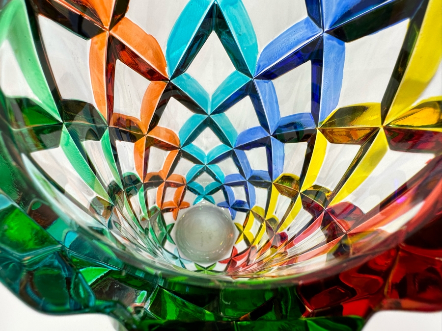 RCR Da Vinci Collection Colorful Italian Crystal Vase 10 3/4H [Photo 9]