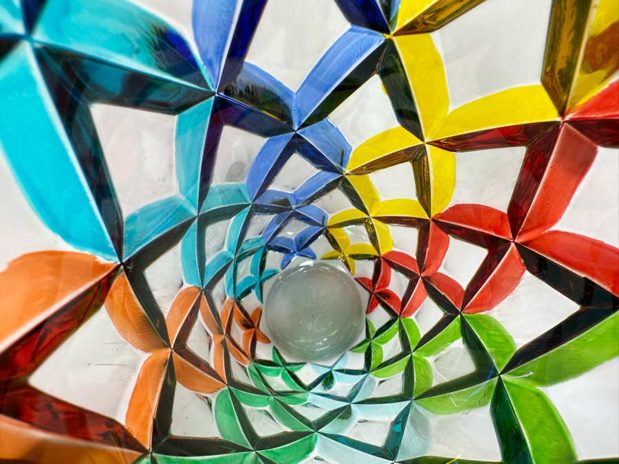 RCR Da Vinci Collection Colorful Italian Crystal Vase 10 3/4H [Photo 10]