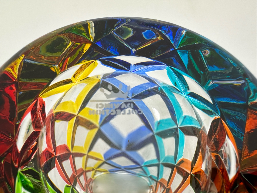 RCR Da Vinci Collection Colorful Italian Crystal Vase 10 3/4H [Photo 12]