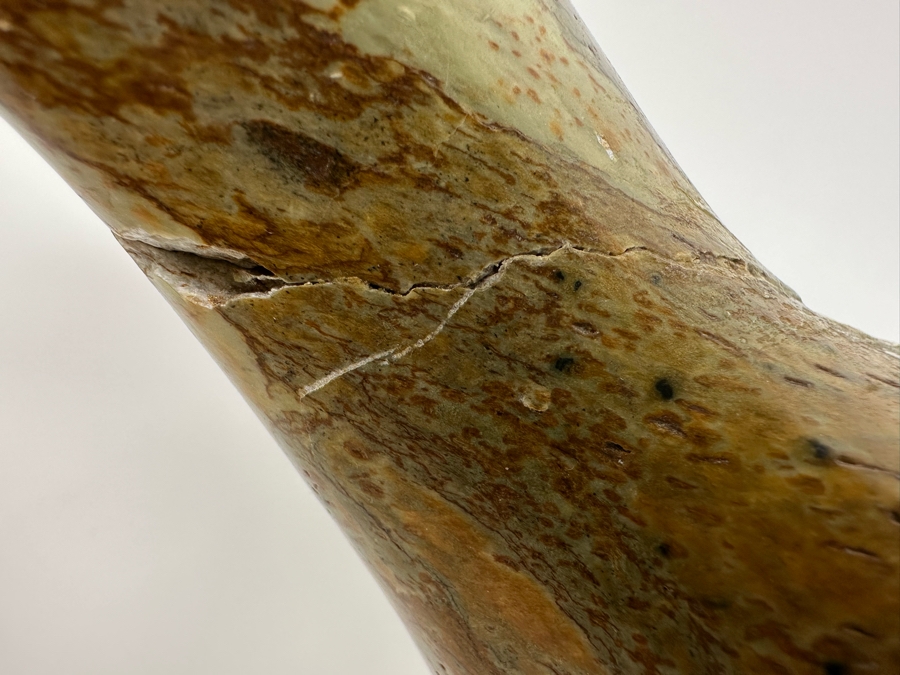 Hand Carved Stone Walrus Sculpture - Tail Has Been Repaired - See Photos 15W X 4D X 6.5H [Photo 8]