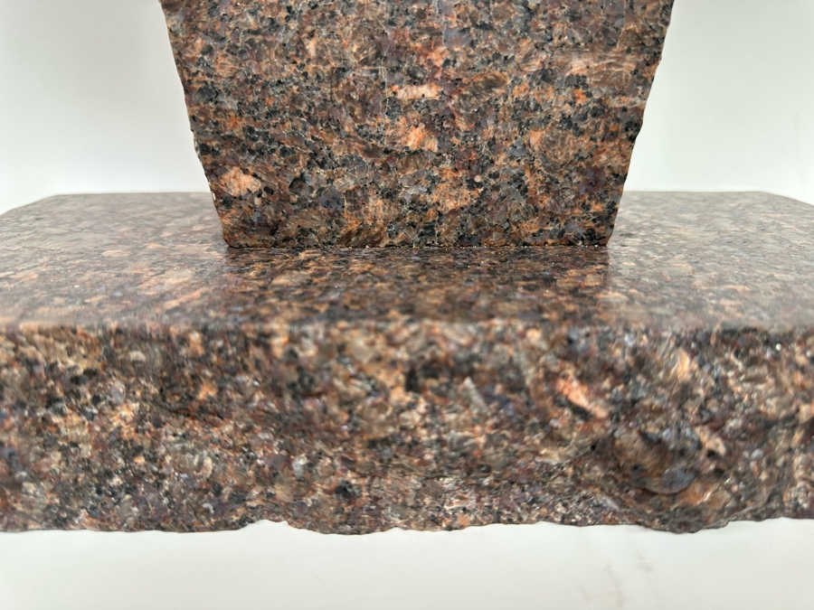 Tim Yanke Hand Painted Cow Skull Sculpture Signed By The Artist With Granite Display Base 22.5W X 15D X 19H [Photo 9]