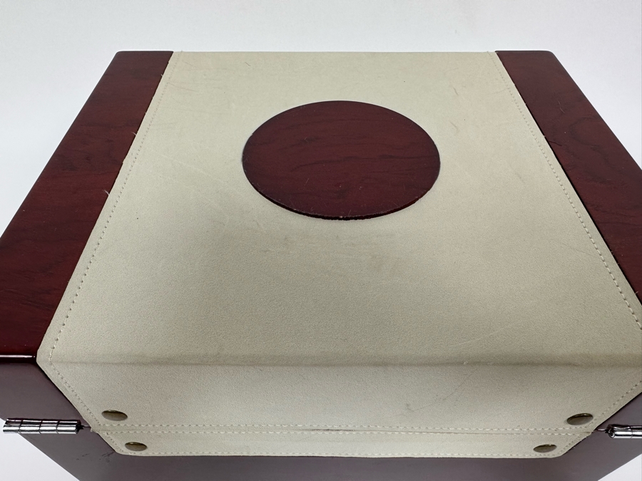 Two-Tier Jewelry Box With Top Watch Display Layer 12W X 9.5D X 6.5H [Photo 12]