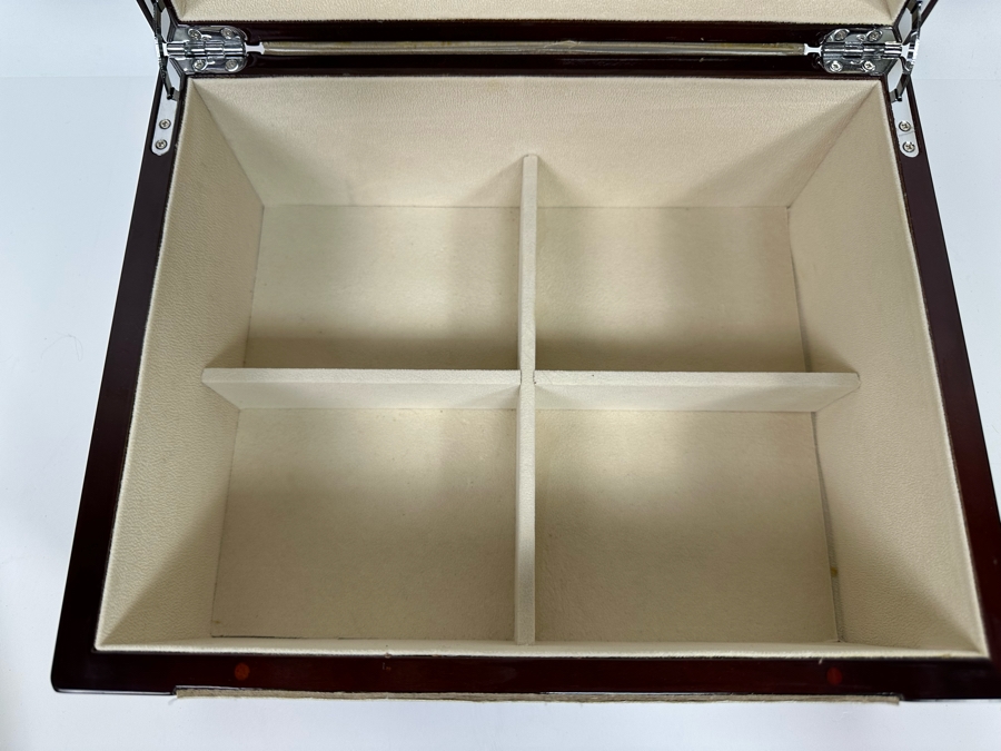 Two-Tier Jewelry Box With Top Watch Display Layer 12W X 9.5D X 6.5H [Photo 7]