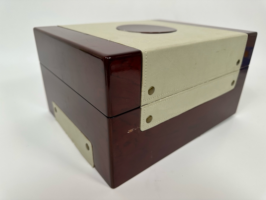 Two-Tier Jewelry Box With Top Watch Display Layer 12W X 9.5D X 6.5H [Photo 9]