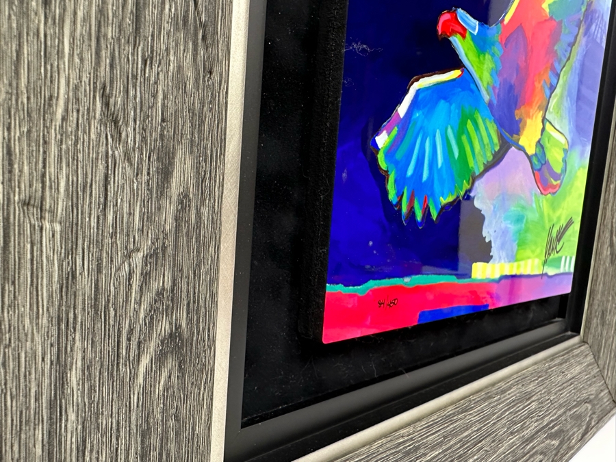 Tim Yanke Four Winds Lone Eagle 2017 Limited Edition Print Caldograph Dye Sublimation On Wood Hand Signed By Artist Edition 84 Of 450 13 X 13 Framed 24.5 X 24.5 [Photo 7]