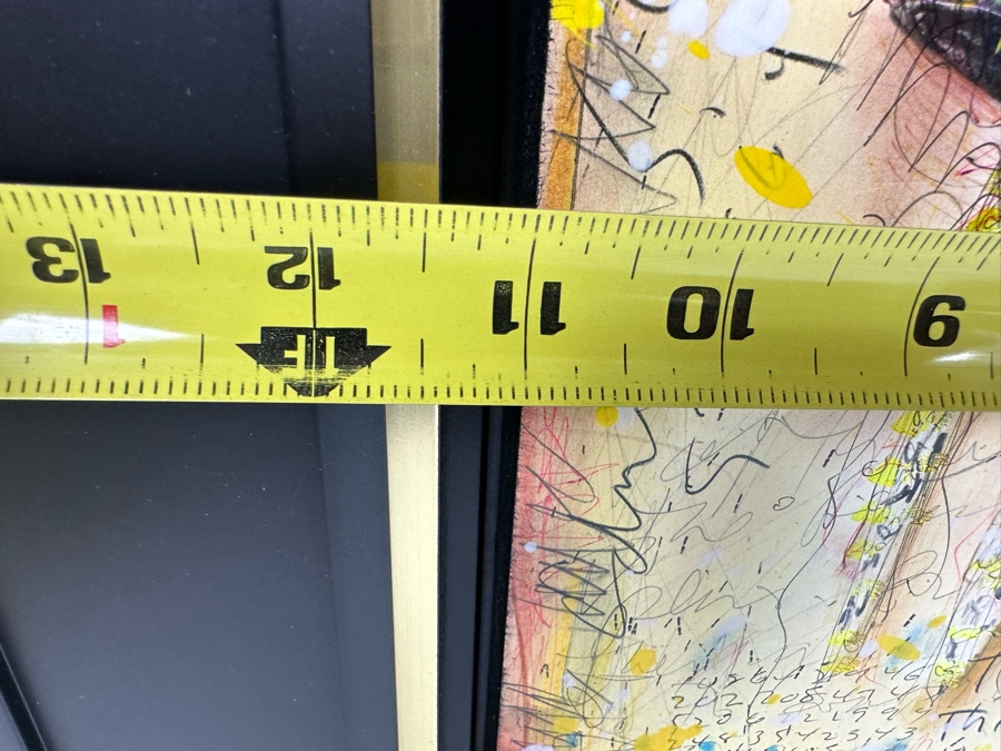 Tim Yanke Headdress 2011 Mixed-Media With Pigment, Pastels, Ink And Charcoal On Board Signed By Artist In Lower Right And Signed And Titled On The Back One-Of-A-Kind 11 X 14 Framed 19 X 22 Appraised At $2,800 [Photo 12]