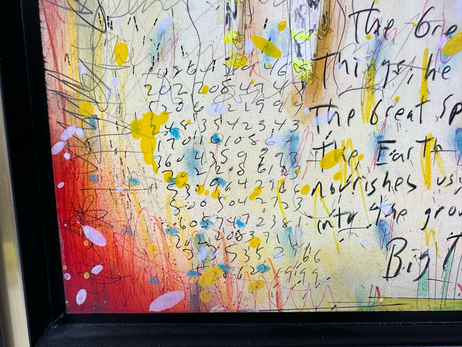 Tim Yanke Headdress 2011 Mixed-Media With Pigment, Pastels, Ink And Charcoal On Board Signed By Artist In Lower Right And Signed And Titled On The Back One-Of-A-Kind 11 X 14 Framed 19 X 22 Appraised At $2,800 [Photo 10]