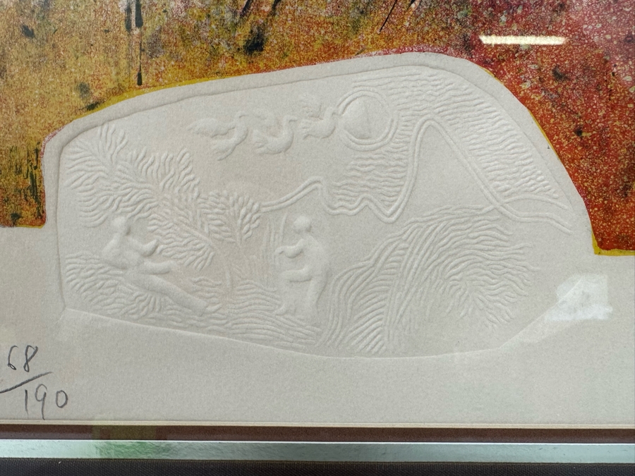 Lebadang (1922-2015, Vietnam) Lithograph & Etching Titled 'Stallions I' Pencil Signed Limited Edition 168 Of 190 18.5 X 28 Framed 26.5 X 35 [Photo 8]