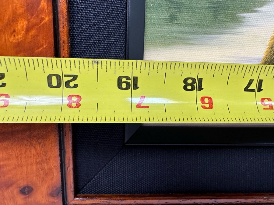 Robert Bissell Canvas Print Hand Signed Limited Edition 24 Of 100 Titled The Bathers Bears 19 X 14 Framed 26 X 21.5 [Photo 9]