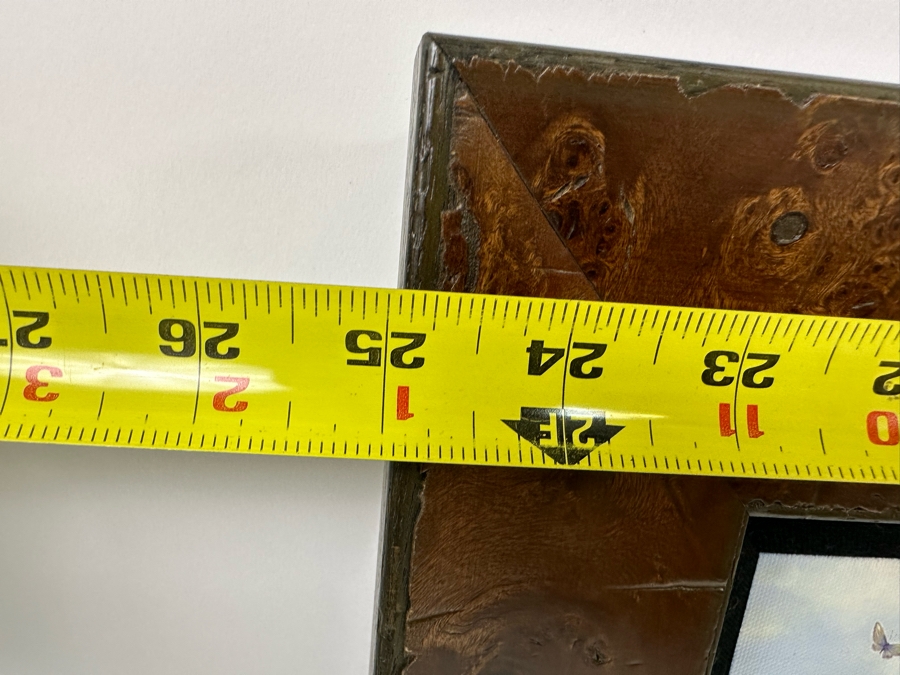 Robert Bissell Canvas Print Hand Signed Limited Edition 170 Of 250 Titled AM 2 Lying Bear Watching Butterflies 19 X 14 Framed 26 X 21.5 [Photo 16]