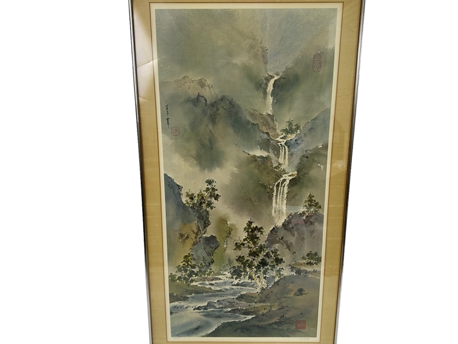 Ning Yeh (20th Century, China) Limited Edition Landscape Print 17.5 X 36 Framed 21.5 X 40 Edition 4 Of 350 
