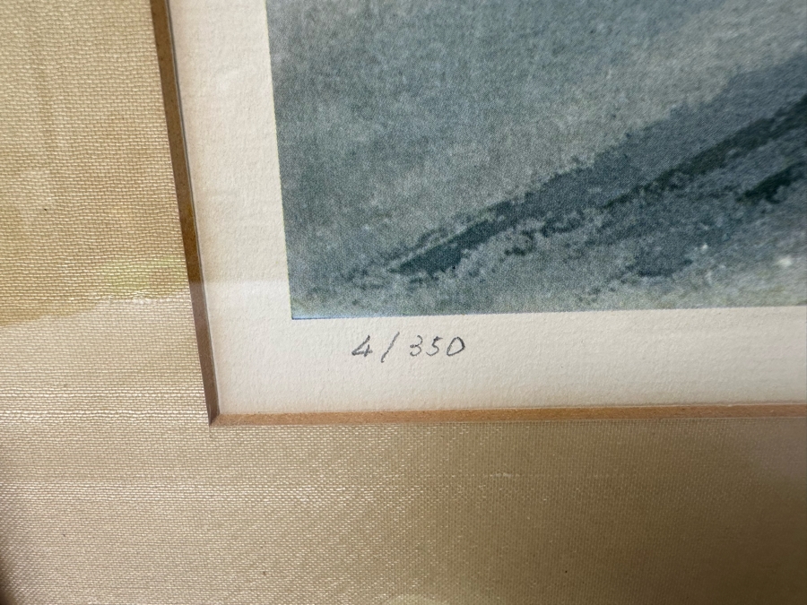 Ning Yeh (20th Century, China) Limited Edition Landscape Print 17.5 X 36 Framed 21.5 X 40 Edition 4 Of 350  [Photo 4]