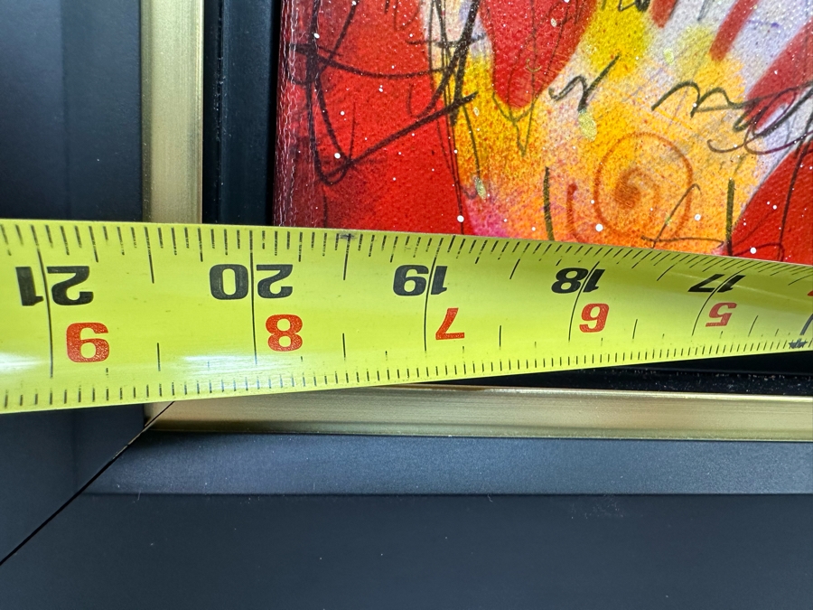 Tim Yanke The Wind Blows Cold 2012 Buffalo Giclee On Canvas Embellished Hand Signed Limited Edition 322 Of 350 20 X 15 Framed 28 X 23 [Photo 9]