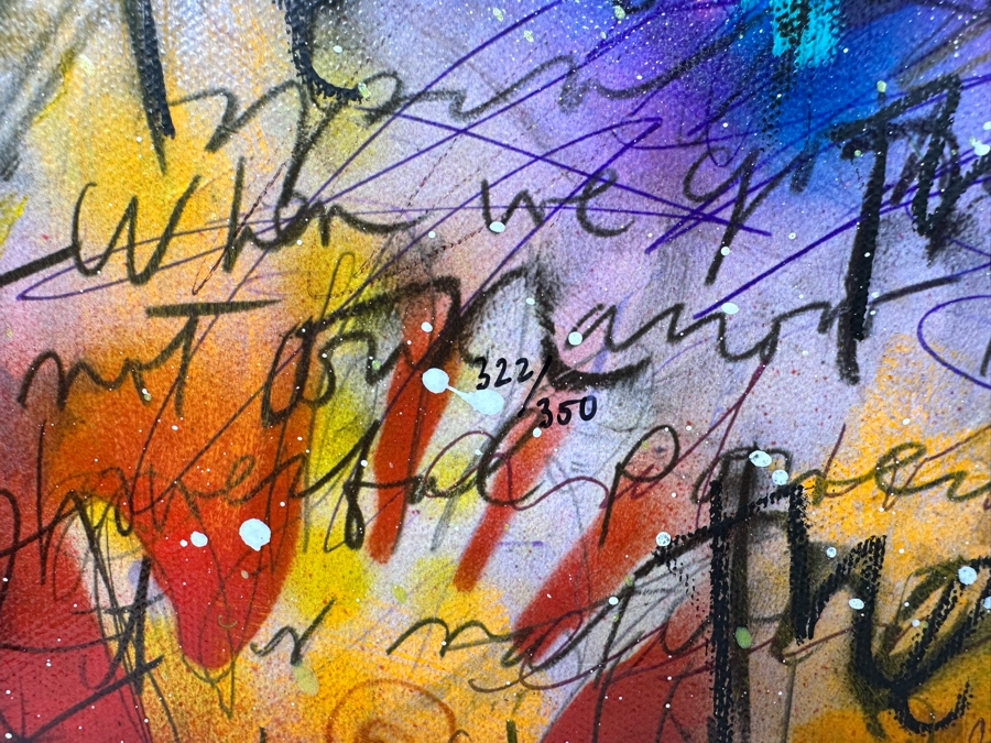 Tim Yanke The Wind Blows Cold 2012 Buffalo Giclee On Canvas Embellished Hand Signed Limited Edition 322 Of 350 20 X 15 Framed 28 X 23 [Photo 8]