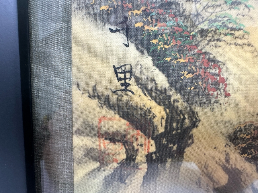 Signed Chinese Original Landscape Painting 7.5 X 16 Framed 10 X 24 [Photo 8]