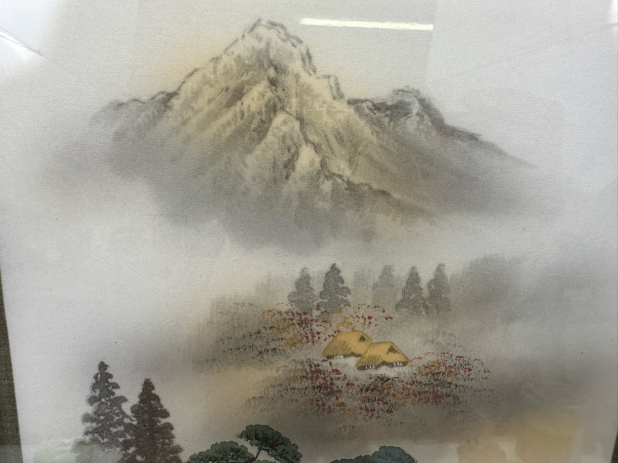Signed Chinese Original Landscape Painting 7.5 X 16 Framed 10 X 24 [Photo 4]