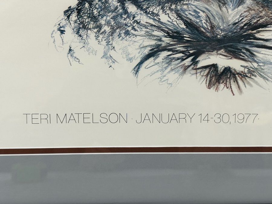 Framed Teri Matelson The Wing Gallery Exhibition Poster January 14-30, 1977 15 X 11.5 Framed 22.5 X 18.5 [Photo 5]