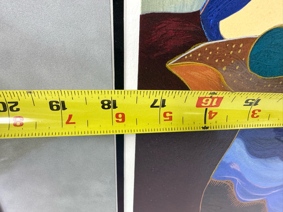 Itzchak Tarkay (1935-2012, Serbia/Israel) Serigraph Titled 'Celeste II' Signed Lower Right 18 X 18 Framed 30 X 30 [Photo 12]