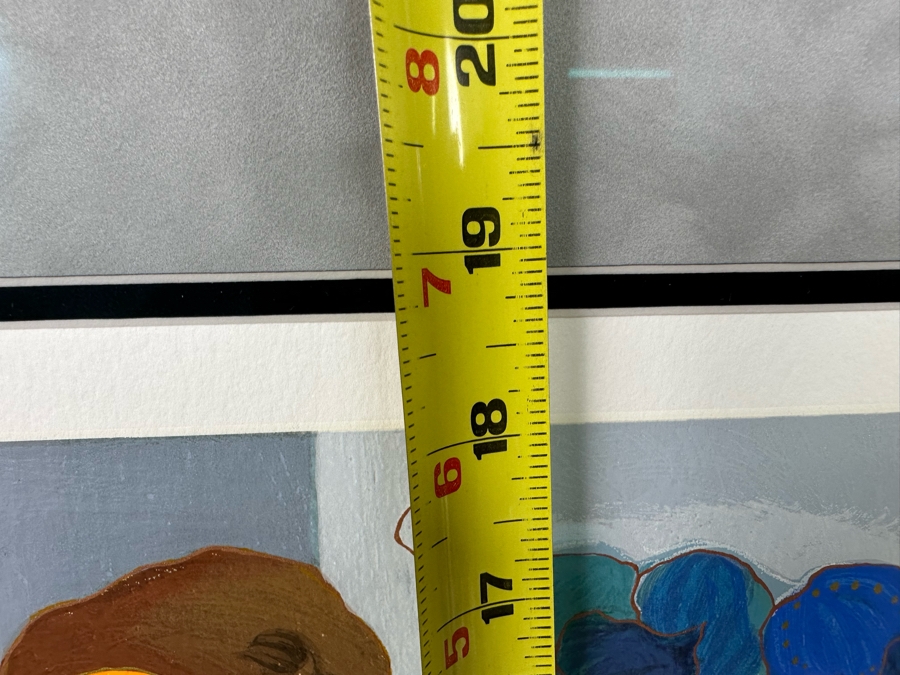 Itzchak Tarkay (1935-2012, Serbia/Israel) Serigraph Titled 'Celeste II' Signed Lower Right 18 X 18 Framed 30 X 30 [Photo 13]