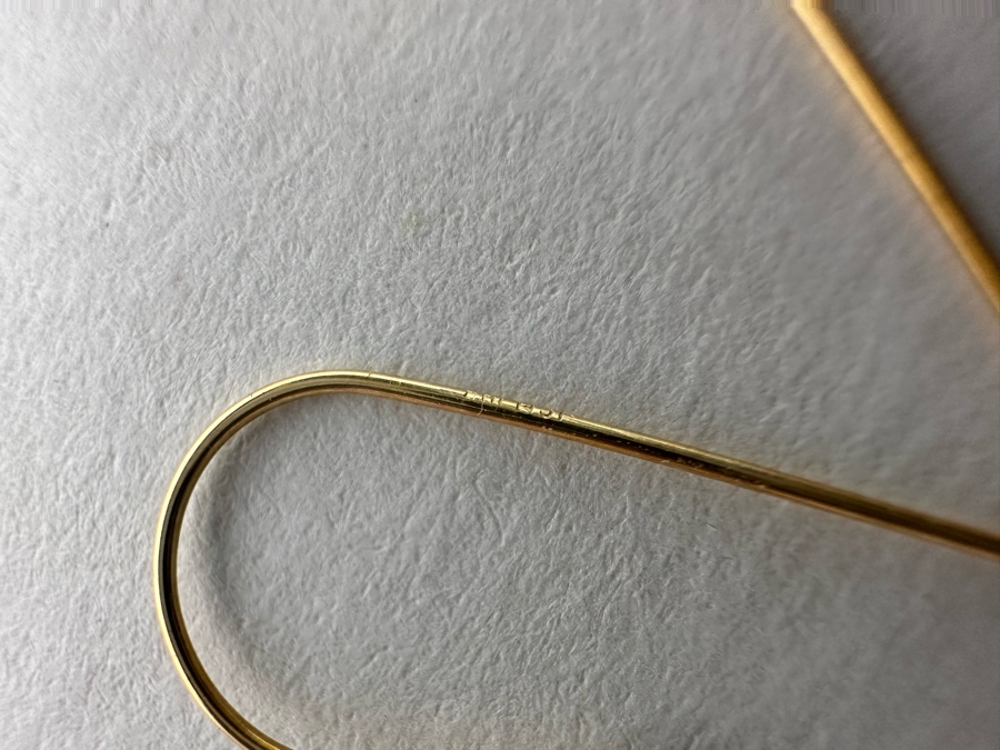 14K Gold Pearl Earrings 1.5g [Photo 7]