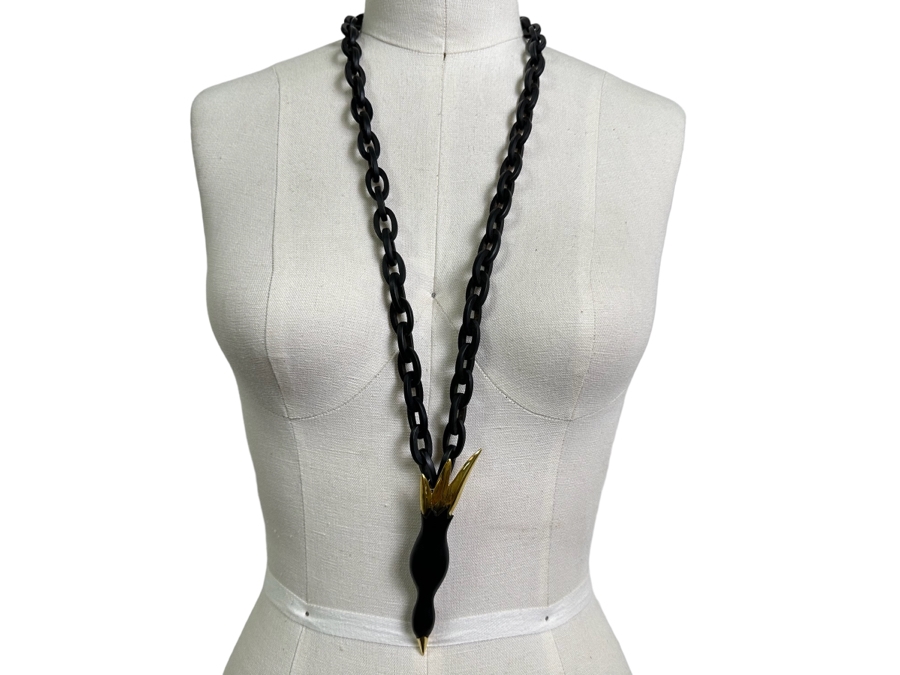 New Maiyet Horn Diving Bird Pendant 34' Necklace [Photo 2]