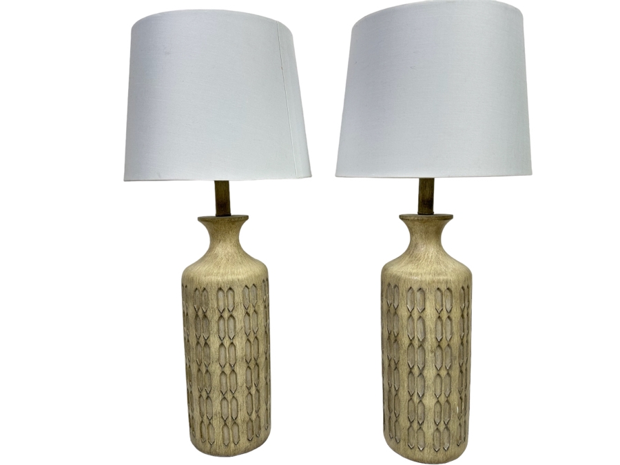 Pair Of Contemporary Table Lamps 27H [Photo 1]