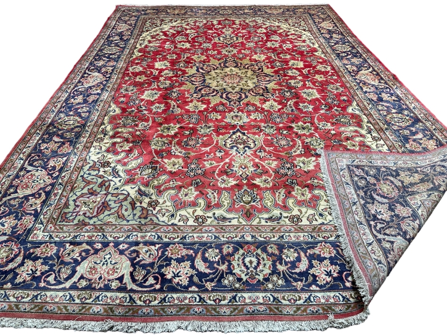 Large Handmade Wool Area Rug From Iran Apx 16' X 11' Retailed For $6,800