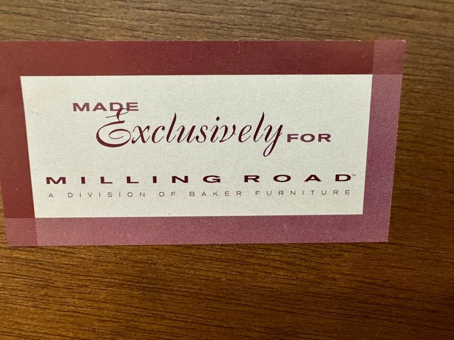 Malacca Rattan Bamboo Queen Size Bed Frame With Headboard, Footboard And Side Rails - In Guest Room Rarely Used (Does Not Include Mattress) By Milling Road - A Division Of Baker Furniture Retails $4,399 [Photo 7]