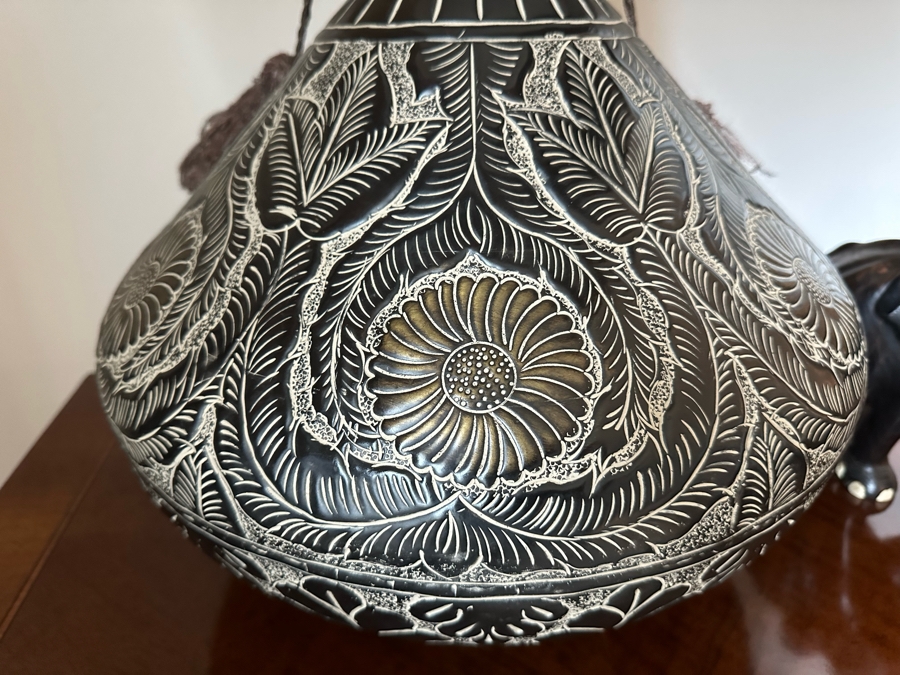 Pair Of John-Richard Repousse Metal Table Lamps 29H [Photo 5]