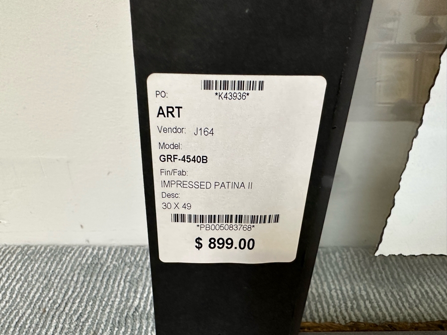 John-Richard Impressed Patina Panel II Artwork In Unique Frame Very Heavy 30 X 49 Retails $899 [Photo 8]