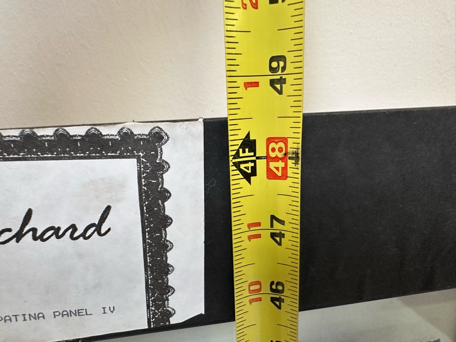 John-Richard Impressed Patina Panel IV Artwork In Unique Frame Very Heavy 30 X 49 Retails $899 [Photo 13]