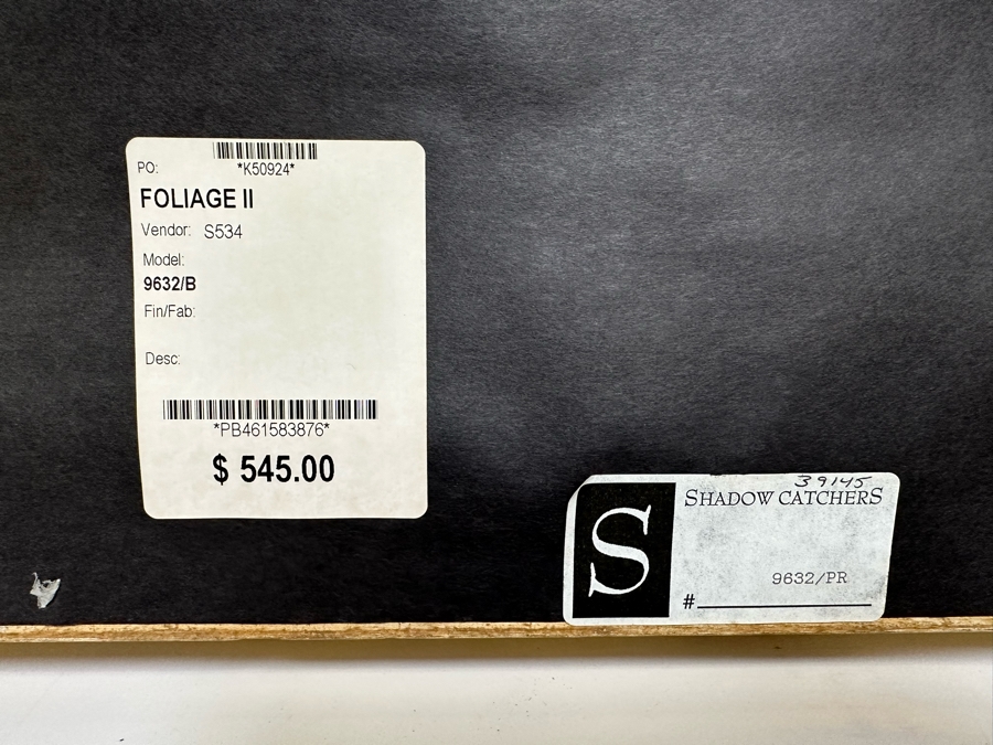 Pair Of Hand Colored Botanical Foliage Prints Nicely Framed 22.5 X 28.5 Retails $1,090 For Pair [Photo 9]