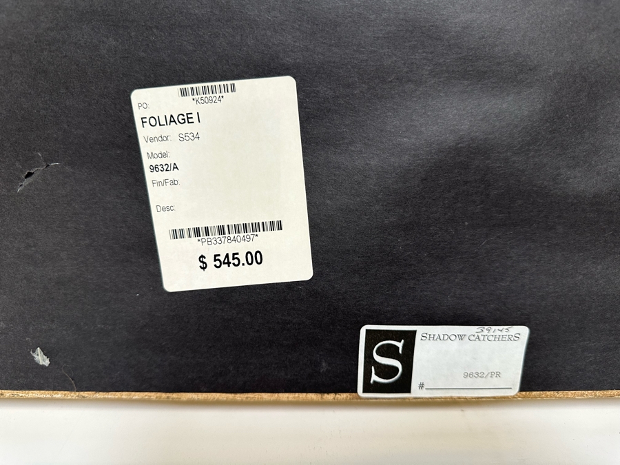 Pair Of Hand Colored Botanical Foliage Prints Nicely Framed 22.5 X 28.5 Retails $1,090 For Pair [Photo 17]