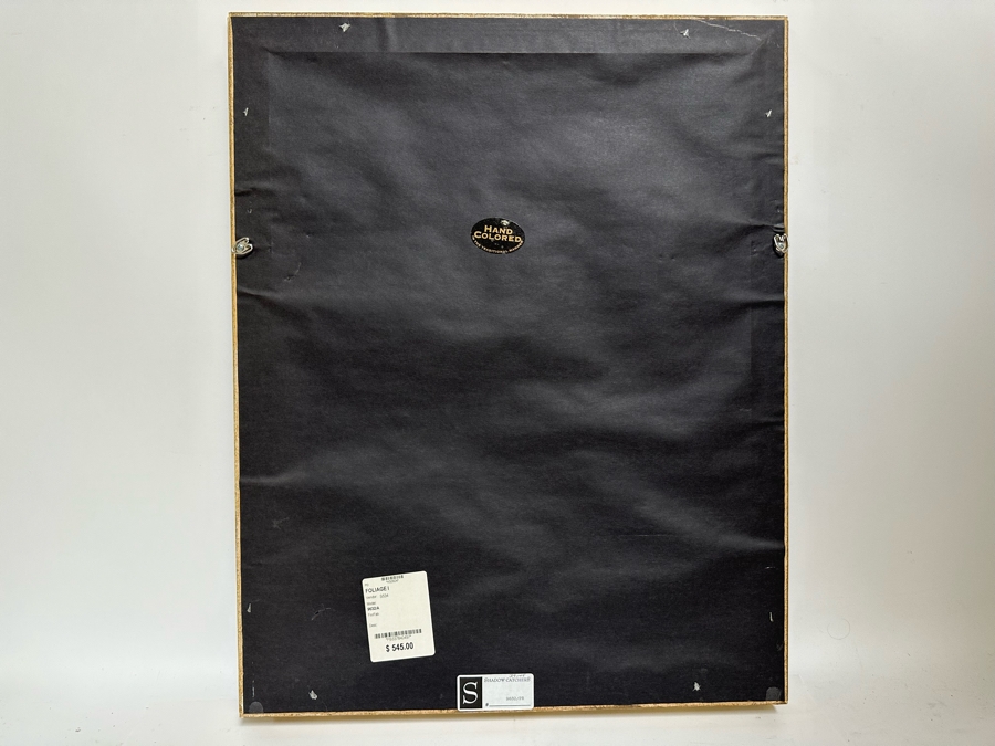 Pair Of Hand Colored Botanical Foliage Prints Nicely Framed 22.5 X 28.5 Retails $1,090 For Pair [Photo 15]