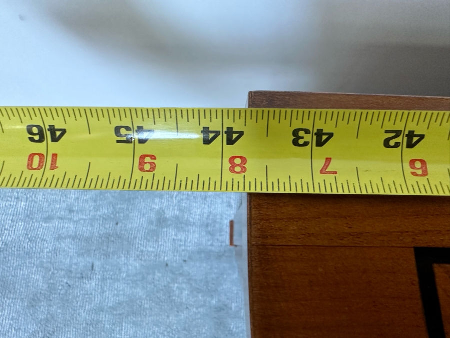 Impressive Inlaid Wooden Demilune Table Cabinet With Drawer And 3 Keys For Locking Hinged Doors By Decorative Crafts 44W X 18D X 37H [Photo 23]